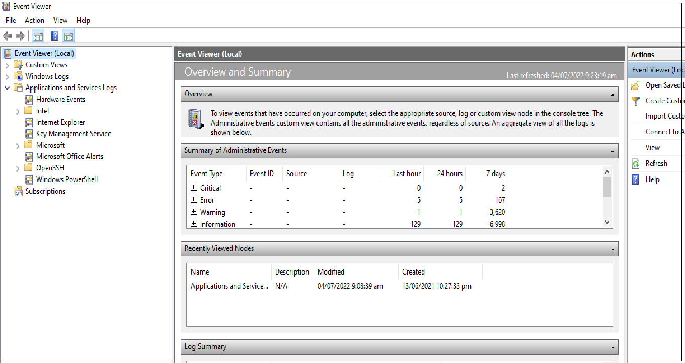 Windows Additional Config