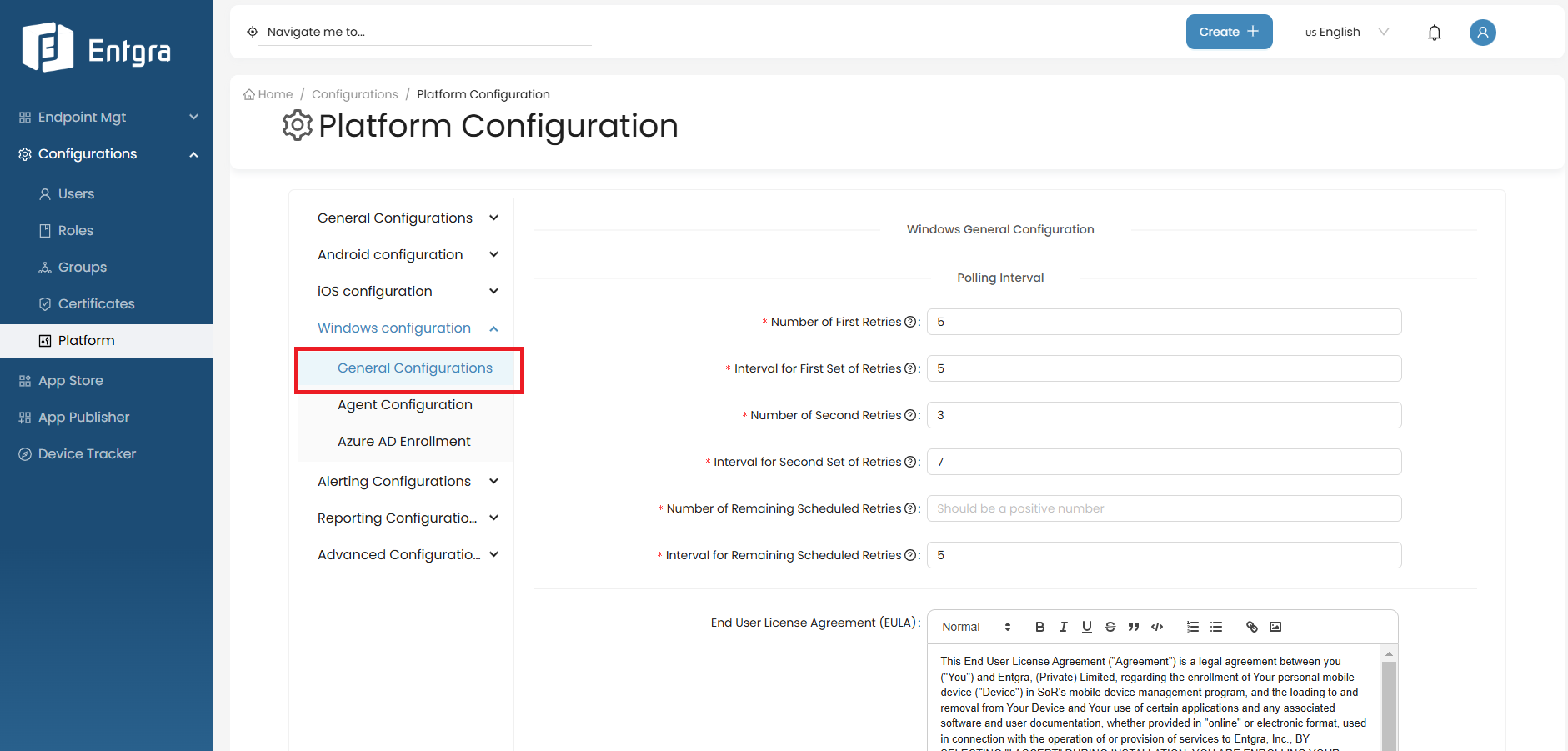 Windows Additional Config