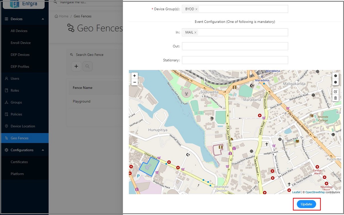 Geofencing