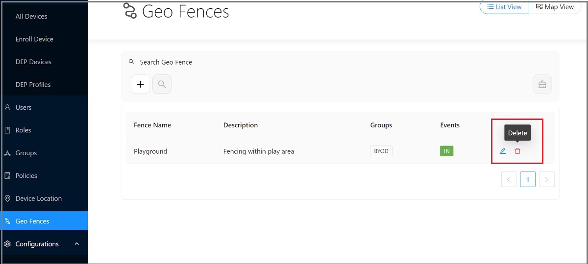 Geofencing