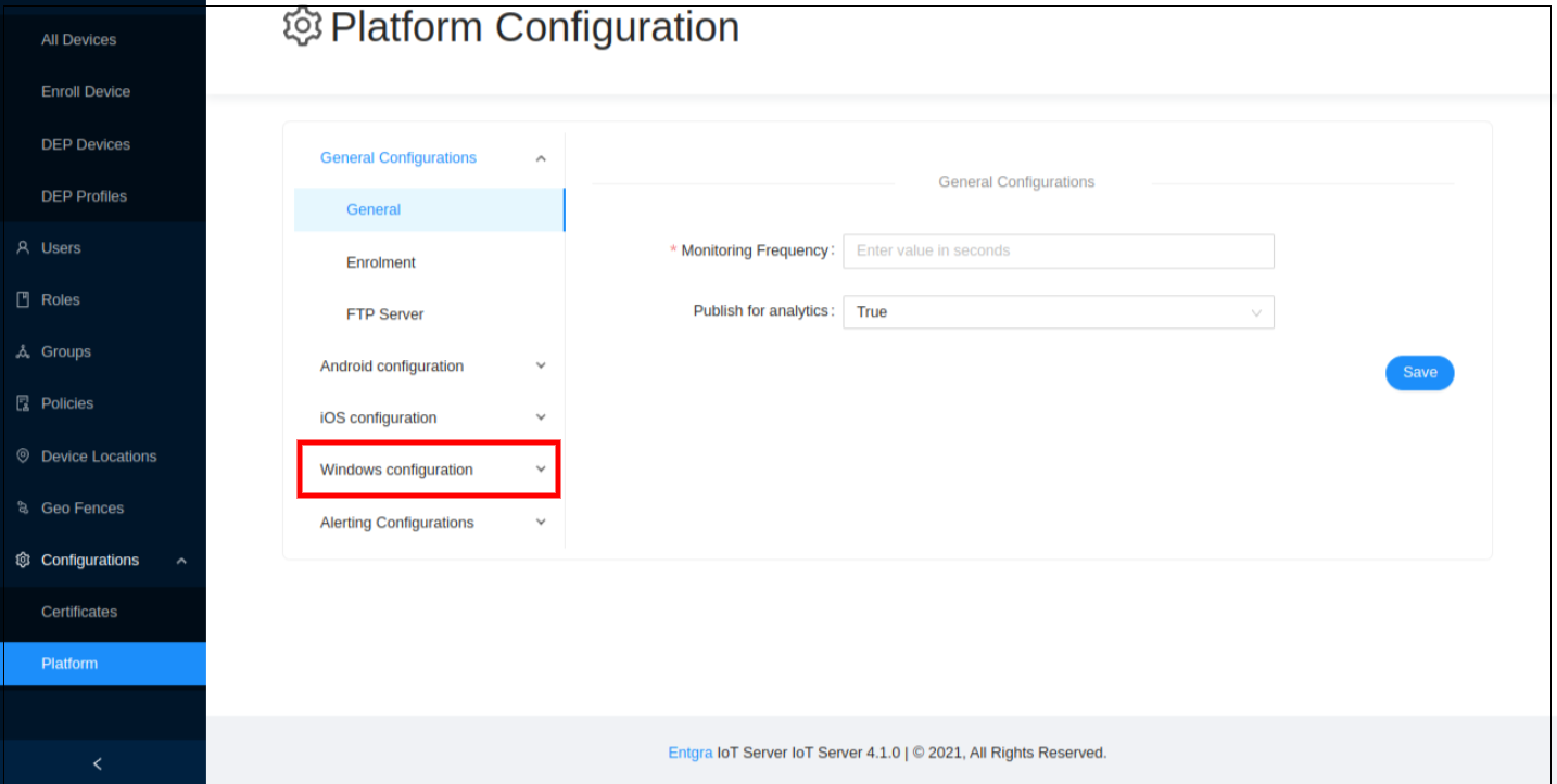 Windows Additional Config
