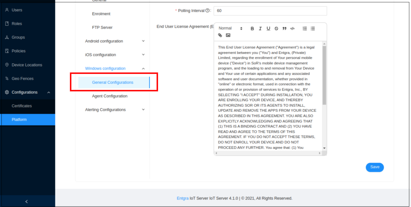 Windows Additional Config