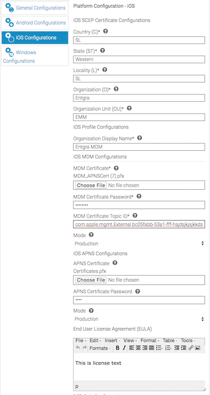 Apple Configurations